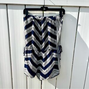 Angie Navy and White Striped Romper